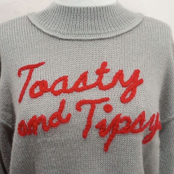 Wildfox Toasty And Tipsy Cropped Sweater - XS - Picture 8 of 11